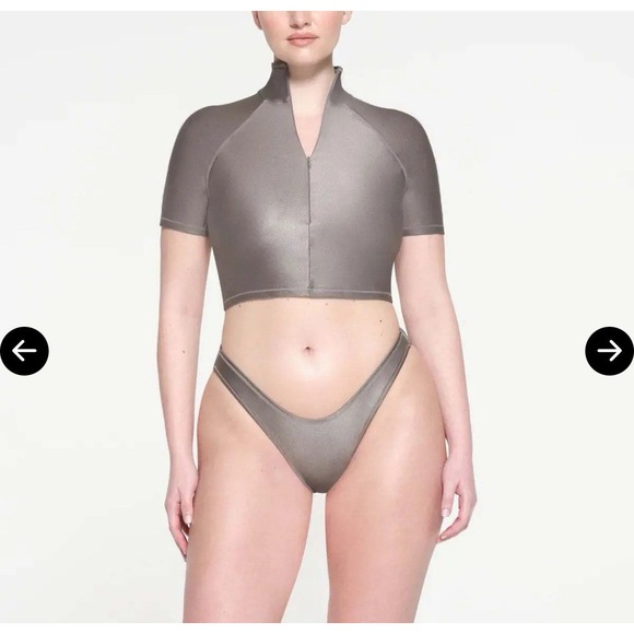 SKIMS Other - NWT Skims Shine Swim T-shirt Tp-shr-5610w Smoke Size Large